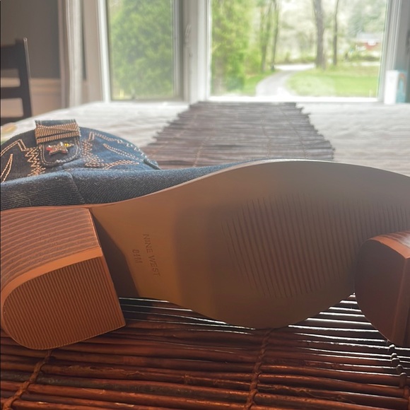 Women's denim Western Ankle Boots - Picture 3 of 6